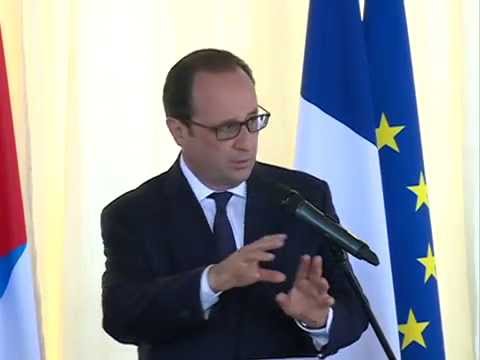 François Hollande habla al Foro Empresarial Cuba - Francia
