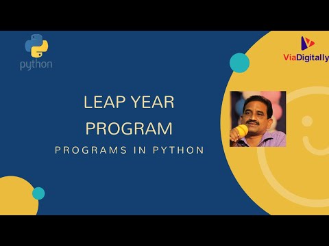 Leap Year Program | Given year is leap year or not in Python | Python Interview Questions