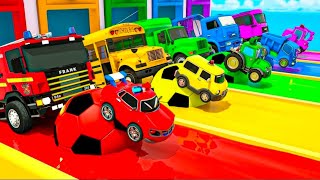 🚗🔥 CRAZY ANIMAL CAR ADVENTURE! 🐘🐯🦁 | Colorful Cars, Funny Moments & Amazing Racing Challenge 😱🌈 |  screenshot 1