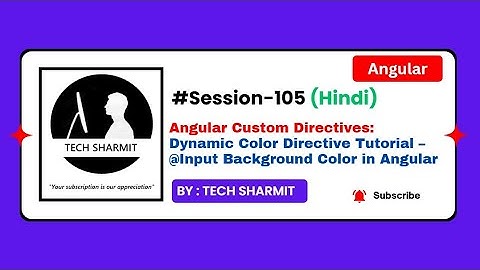 Dynamic Color Directive @Input Background Color in Angular | Angular Directives in Hindi Session-105
