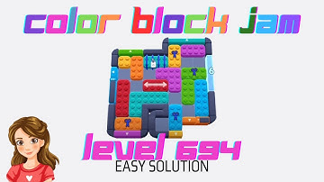 Color Block Jam Level 694 Easy Game Solution Walkthrough