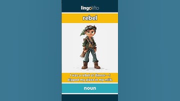 🇬🇧 Rebel Meaning : Flash Card : Learn English Vocabulary