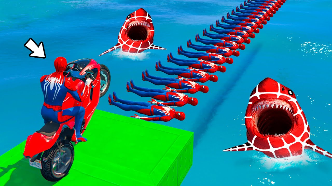 SPIDER-MAN against TUNG TUNG TUNG SAHUR on Motorcycle in RAINBOW SPIDERS BRIDGE | GTA MULTIVERSE