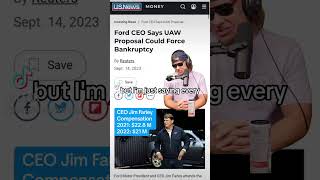 🚨UAW Strike: Ford CEO’s Math Doesn’t Add Up #news #uaw #uawcontract #ford #fyp #lies #strike
