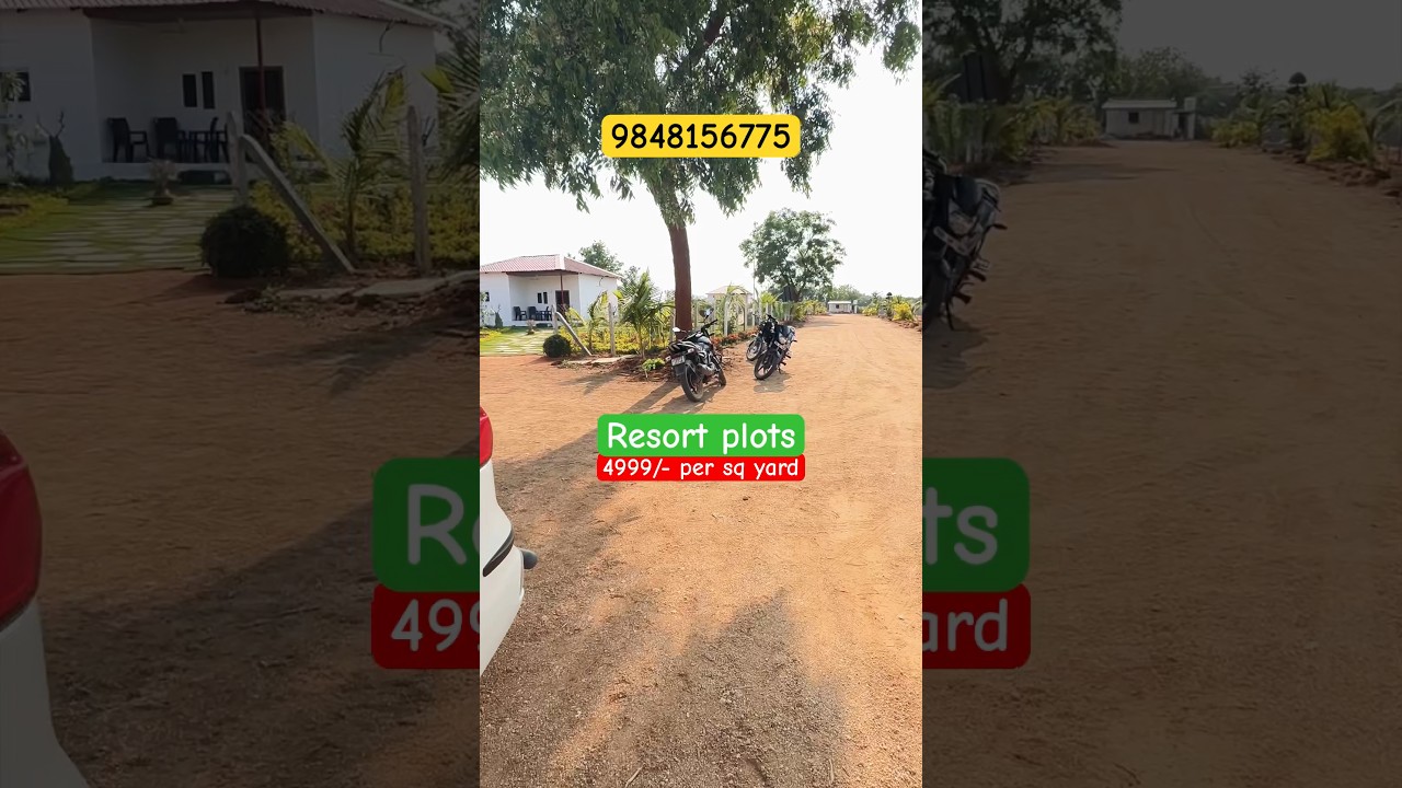 E.M.I RESORT PLOTS at Yadadri | Resort plots | 6 Lakhs only| Free resort |GlobalDaraniproperties