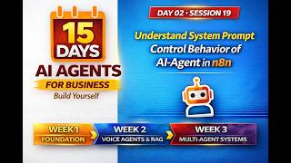 Celebrity 19 ~ Control Behavior of AI-Agent in n8n like Chat-GPT | Understand System Prompt | Build AI Agent Wealth