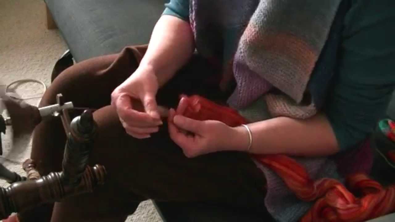 Aus dem ganzen Kammzug spinnen