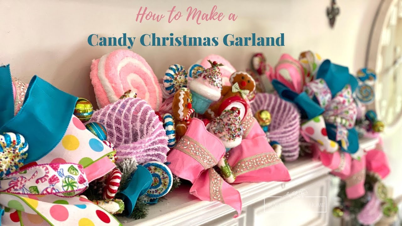 Candy Christmas Garland DIY Christmas Garland YouTube