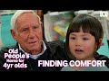 4 year old Aika finds comfort in her 82 year old friend John | Old People's Home For 4 Year Olds
