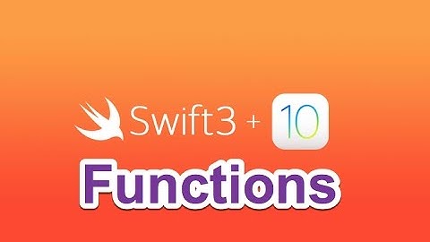 16- Swift 4 || Functions- الدوال