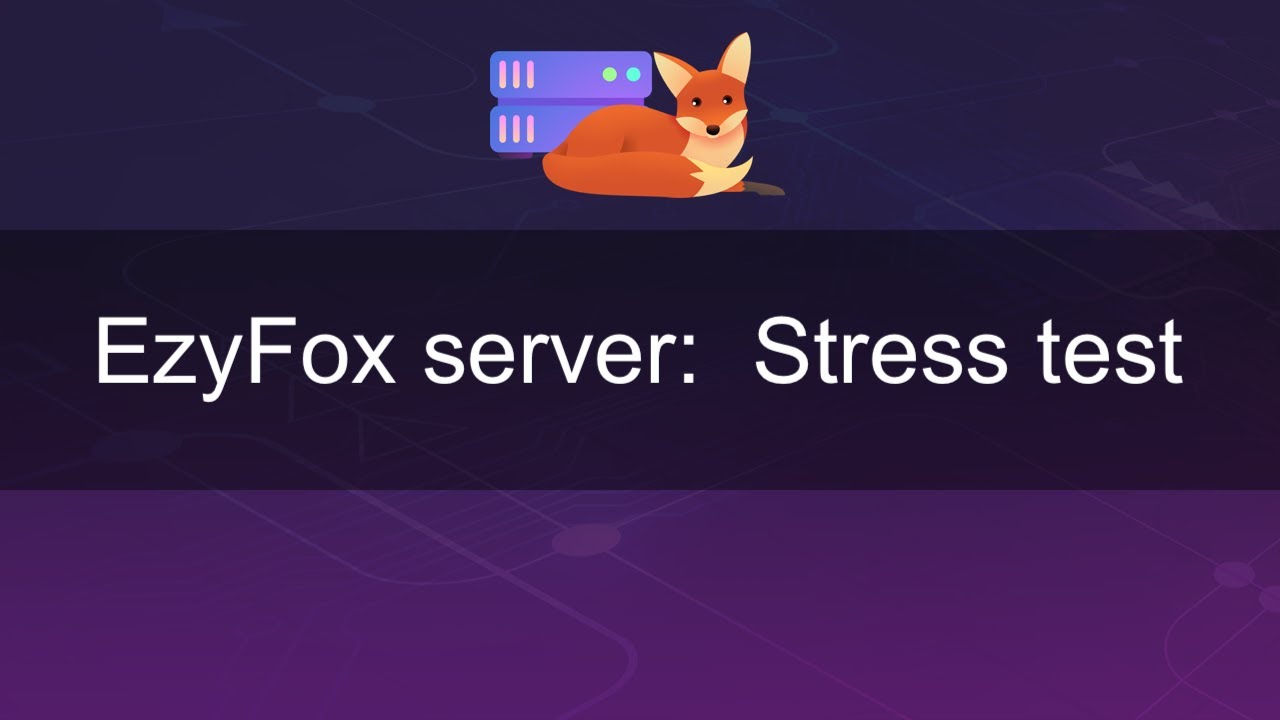 EzyFox server: TCP, UDP, WebSocket stress tests - YouTube