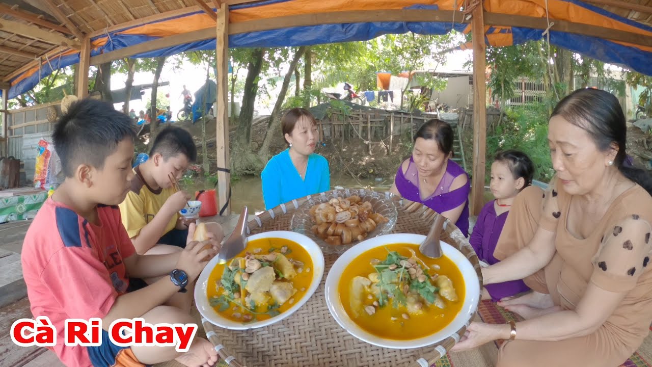 Buổi cơm Gia Đình với món Cà Ri Chay thơm ngon đơn... - youtube