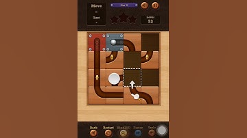 Roll the Ball slide puzzle Star B Pack Level 53 Solution