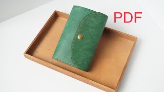 【型紙】三つ折り財布作ってみた　 ASMR