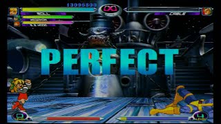Marvel vs. Capcom 2: Roll, Mega Man, & B.B. Hood vs. Akuma, Storm, & Cable - PERFECT
