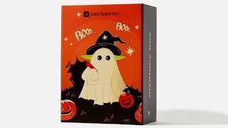 Распаковка Boo BOX от GOLDAPPLEBOX👻 Очень много интересных полноразмерок и оформление огонь🎃