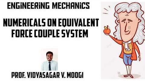 Numericals on Equivalent Force Couple system
