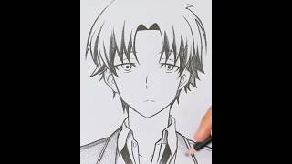 Ayanokoji Kiyotaka Drawing #Art #Drawingtutorial #Artvideo #Satisfying #Viral #Animedrawing #Shorts