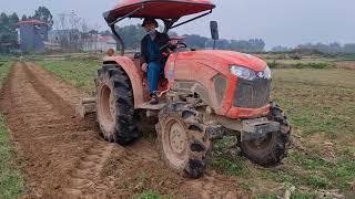 KUBOTA L5018 LẮP DÀN XỚI Greenland Chế ÉP LUỐNG | may cay kubota | Tractor at Work | tractor working