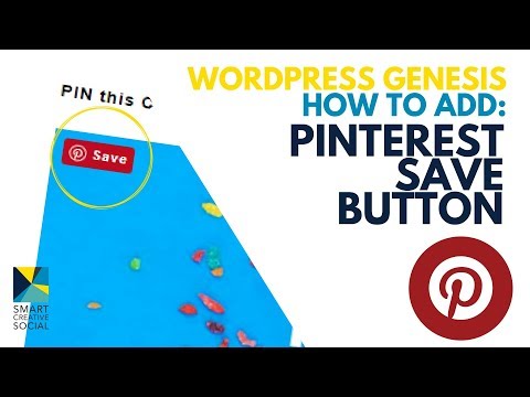 2018 - How to install Pinterest SAVE button for GENESIS on Wordpress 📌 Pinterest Marketing Strategy