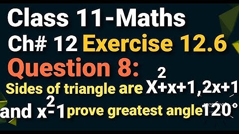 Exercise 12.6 class 11 maths Question 8 Chapter 12 in Urdu and Hindi||12.6 exercise math class 11