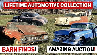 AMAZING Barn Find Auction! Tri-Five Hardtops, 1959 Elcamino, Coupes, Vintage Parts and MORE!