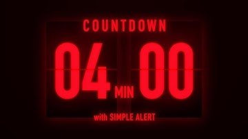 4 Minutes Flip Clock Timer / With Simple Alert 🚨
