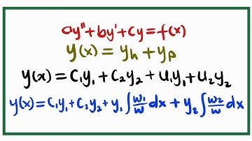 Variatie van parameters met behulp van de WRONSKIAN-methode | Les 2