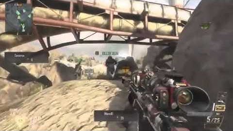 Black Ops 2 Across The Map Combat Axe Kill On Turbine! C To A Flag!96