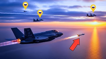 Russia Sends 18 Su-57s at Once — U.S. F-35s Answer with Relentless Fire
