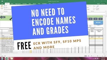 FREE ECR WITH SF1, SF9, SF10, MPS, GRADING SHEET AND LEARNERS QUARTERLY RANK