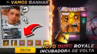 GARENA FALOU SOBRE AS 10 SALAS E RECOMPENSAS DO FFCS NOVO OURO ROYALE E INCUBADORA DA 12 - FREE FIRE