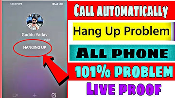 Call Automatically Hang UP Problem | How To Fix Hanging up Calling Issues Problem | Hanging up call 