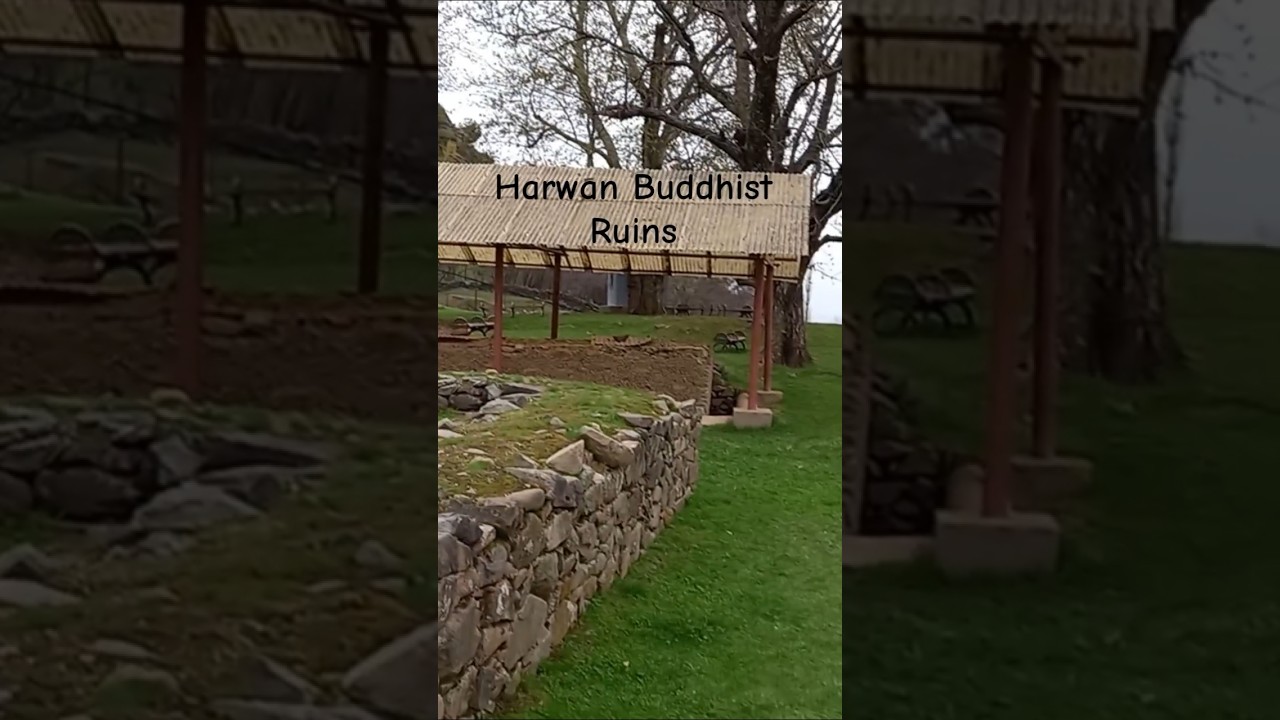 Historic ruins of Buddhist stupa in kashmir 