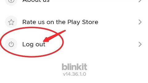 Blinkit me account kaise log out kare, how to log out account in Blinkit