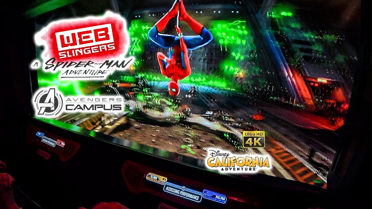 Web Slingers A Spider Man Adventure On Ride 4K POV Disney California Adventure 2024 10 26