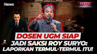 GEGER! Roy Suryo Bacakan Pesan Dosen UGM: Laporkan Termul-Termul Itu, Saya Siap Jadi Saksi!