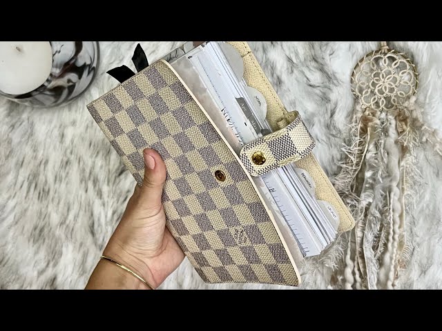 LOUIS VUITTON Damier Azur Small Ring Agenda Cover 1290140