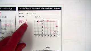 DL3 Notes - Dilating Points on the Coordinate Plane