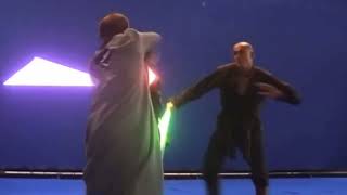 Star Wars Test Footoge Windu Vs Palpatine With Original Sound Effects