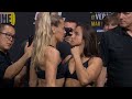 Katlyn cerminara vs maycee barber  weighin faceoff  ufc 299 omalley vs vera 2  rwmma