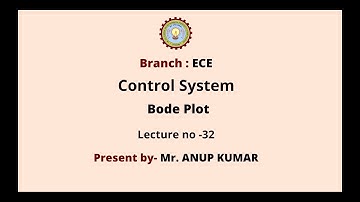 Control Systems | Bode Plot | AKTU Digital Education