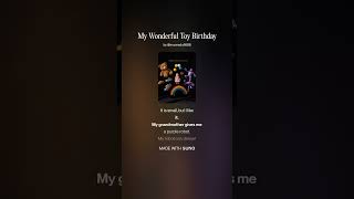 Bedtime Story for Kids 🌙 My Wonderful Toy Birthday