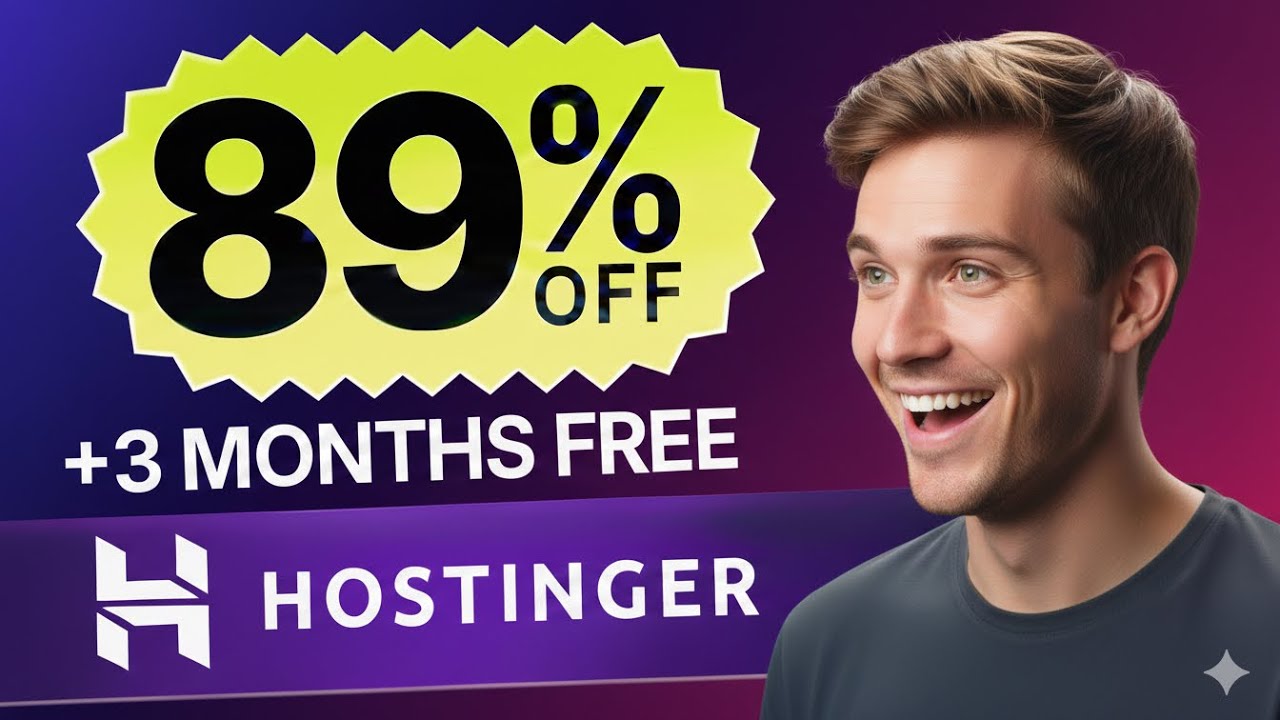 Hostinger Coupon Code 2026 🔥 89% OFF Huge Discount (Working NOW!!) | Hostinger promo code |DealDrops