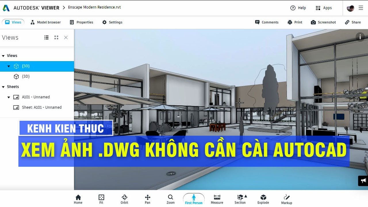 KKT | Cách xem ảnh có đuôi *.DWG không cần cài AutoCAD