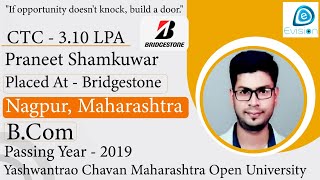 Congrats,|PraneetJanardhan Shamkuwar,Selected in Bridgestone|3.1LPA|B.com,PoY2019|Nagpur,Maharashtra
