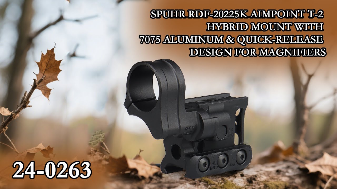 SPUHR RDF-20225K Aimpoint T-2 Mount Review|7075 Aluminum Quick-Release Magnifier Mount