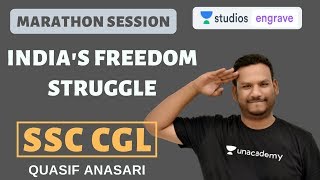 L3: India's Freedom Struggle | Marathon Session | Target SSC CGL | Quasif Ansari