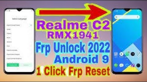 Realme C2 Frp Bypass Android 9 One Click New easy method Latest Security Without Pc 2022 Bypass Goog