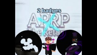 How to get!! (mysterious being + TIO) APRP: The Return
heres how to get the 2 recent badges in Aprp: The Return!! How to get!! (mysterious being + TIO) APRP: The Return